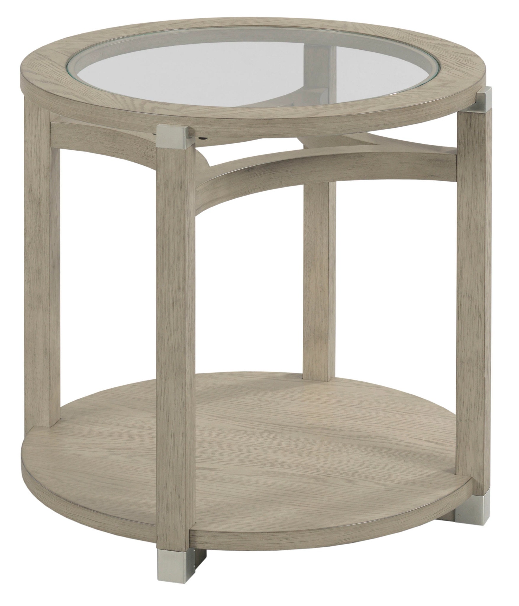 hammary round end table