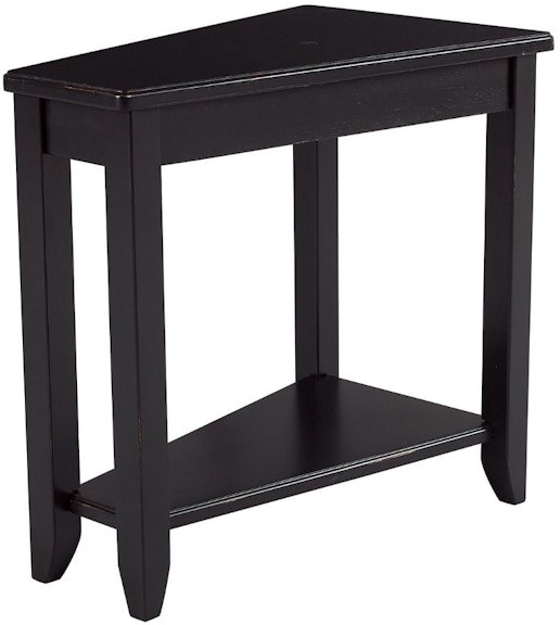 Hammary Chairsides Wedge Chairside Table-black 200-T00219-22