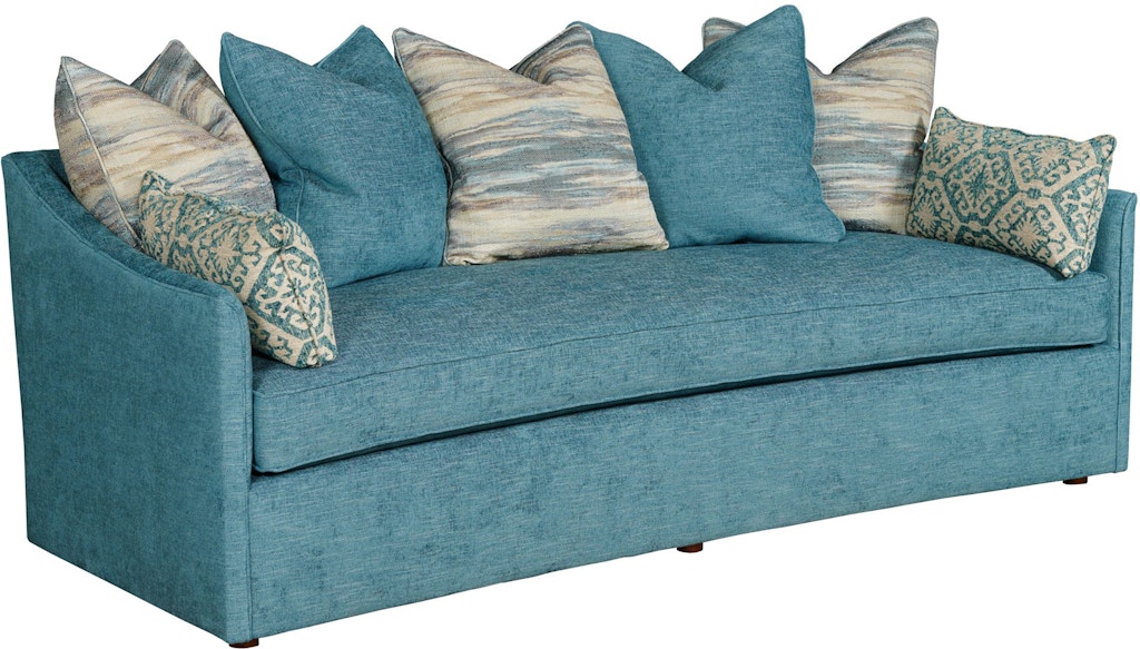 Kincaid Furniture Living Room Ari Curved Sofa 34776 Carol House