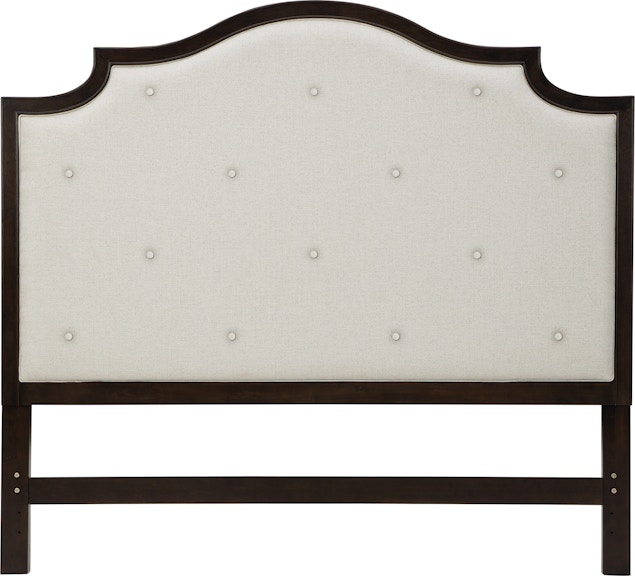 Hekman WM: CZ Bed Frames Queen Arched Headboard with Buttoning 1747HBQP