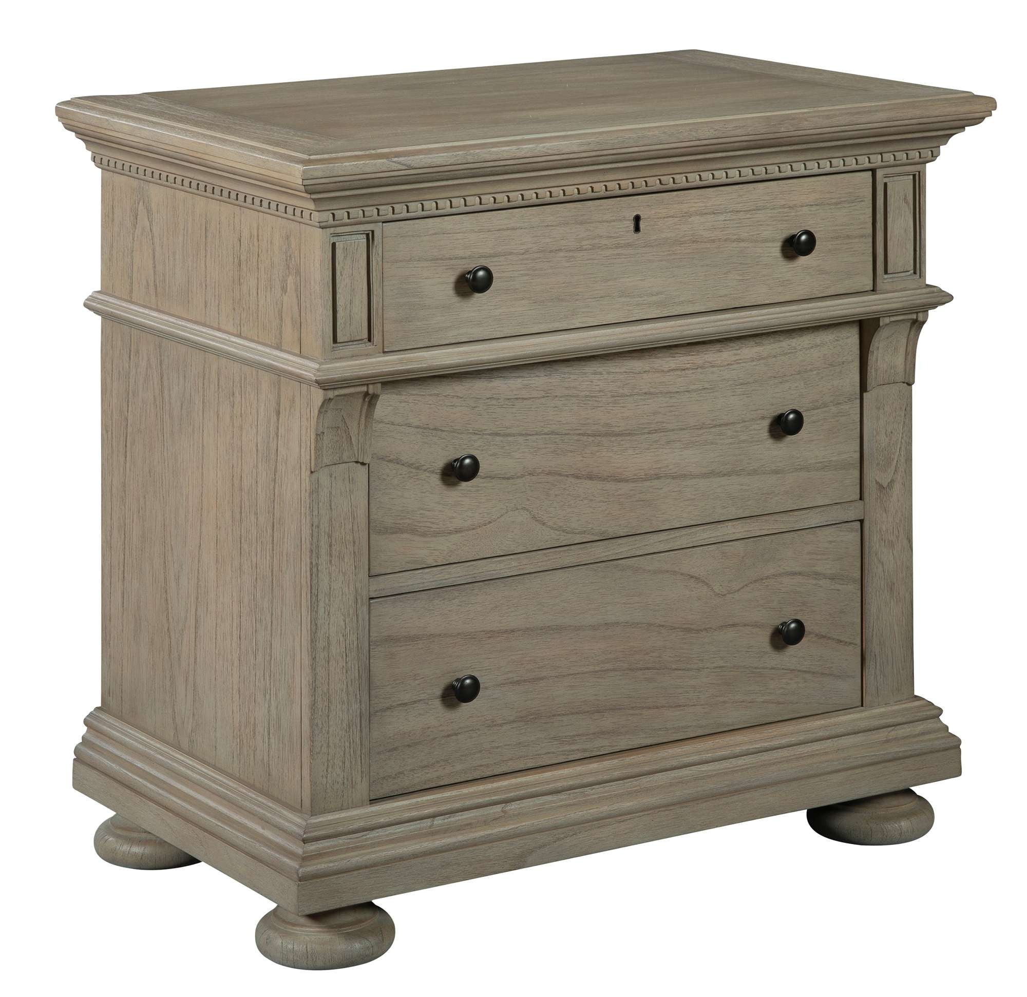 Hekman Bedroom Three Drawer Nightstand 25263 Stowers Furniture San