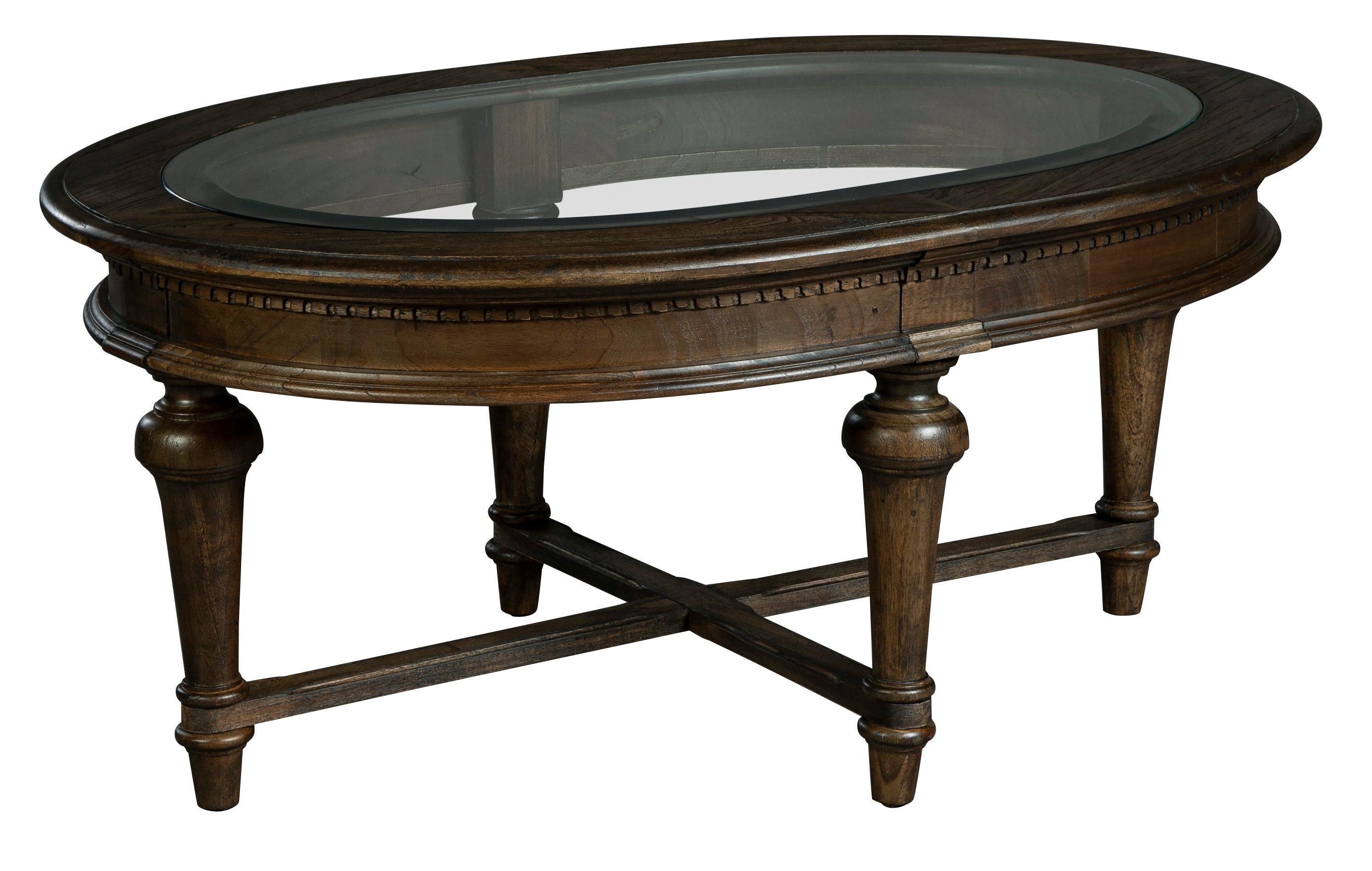 hekman oval coffee table