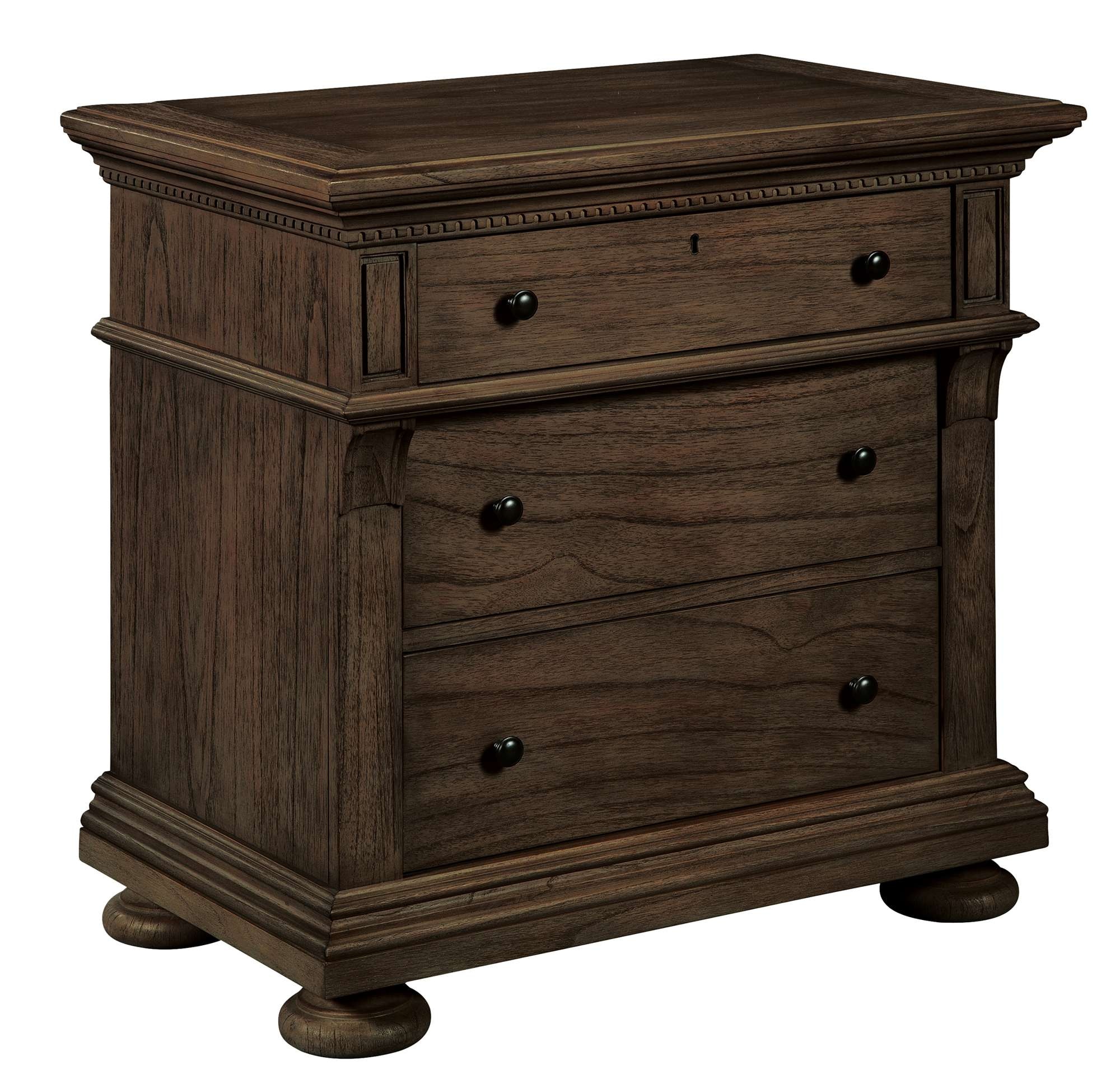 Hekman Bedroom Three Drawer Nightstand 25463 Stowers Furniture San