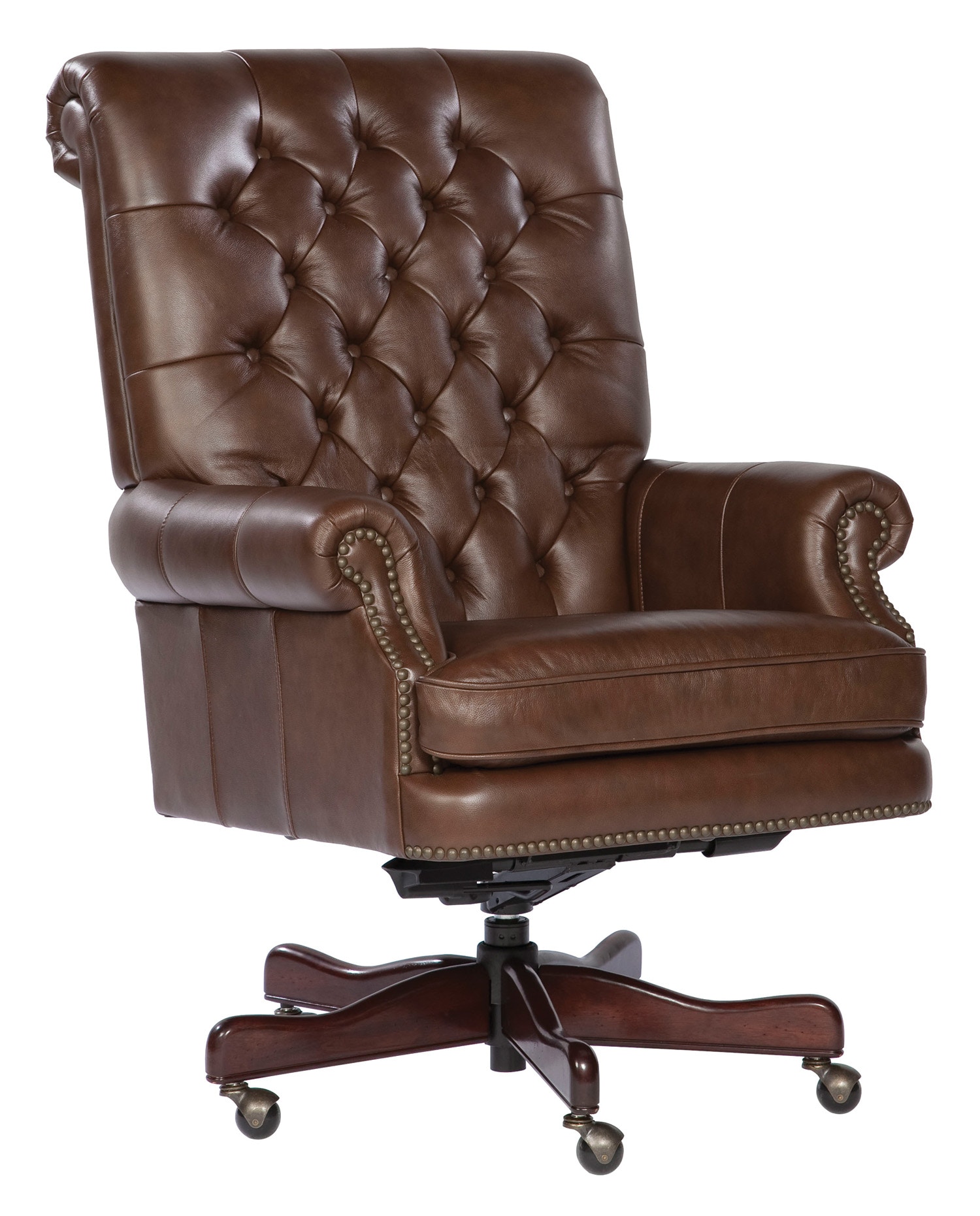 Executive office clearance chair brown leather