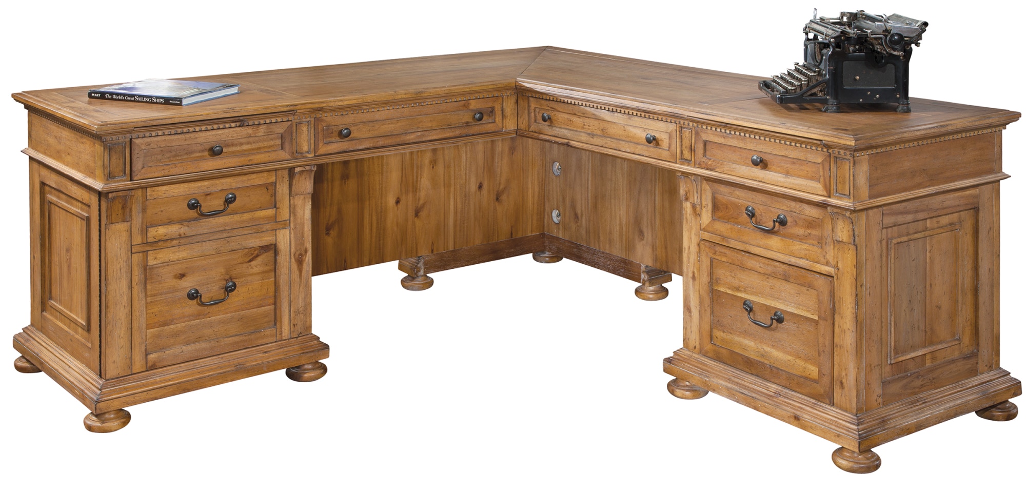 vermont l shaped executive desk