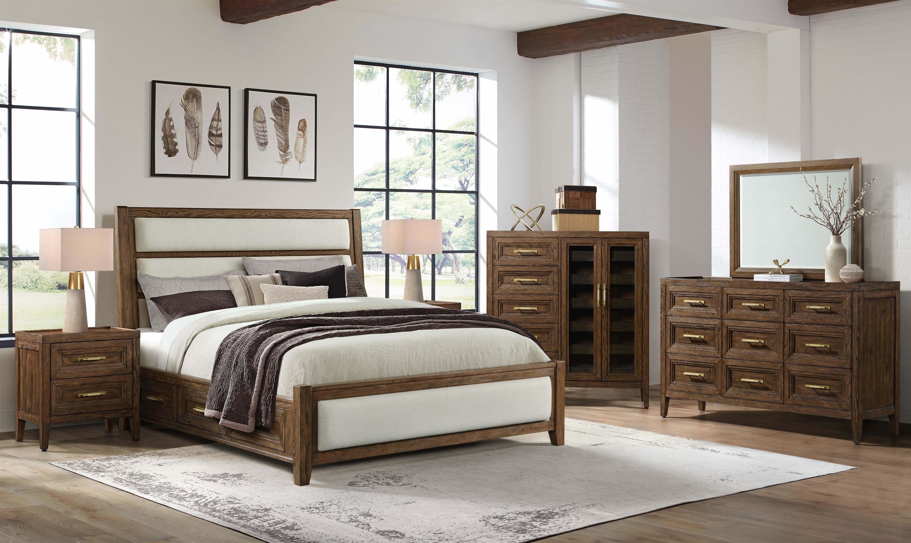 Intercon Marlow King Storage Bed MW-BR-8365KS-SBL-C