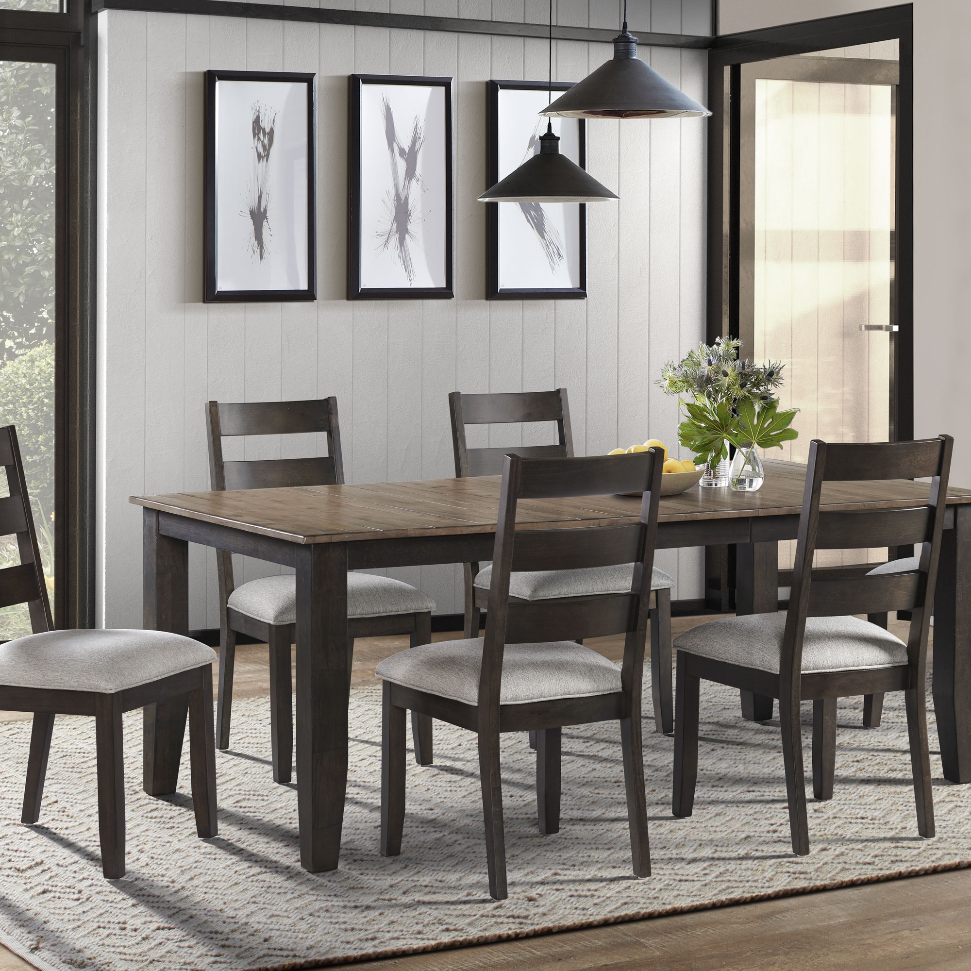 Intercon Dining Room Beacon Dining Table BETA4278BWAC Carol House Furniture Maryland