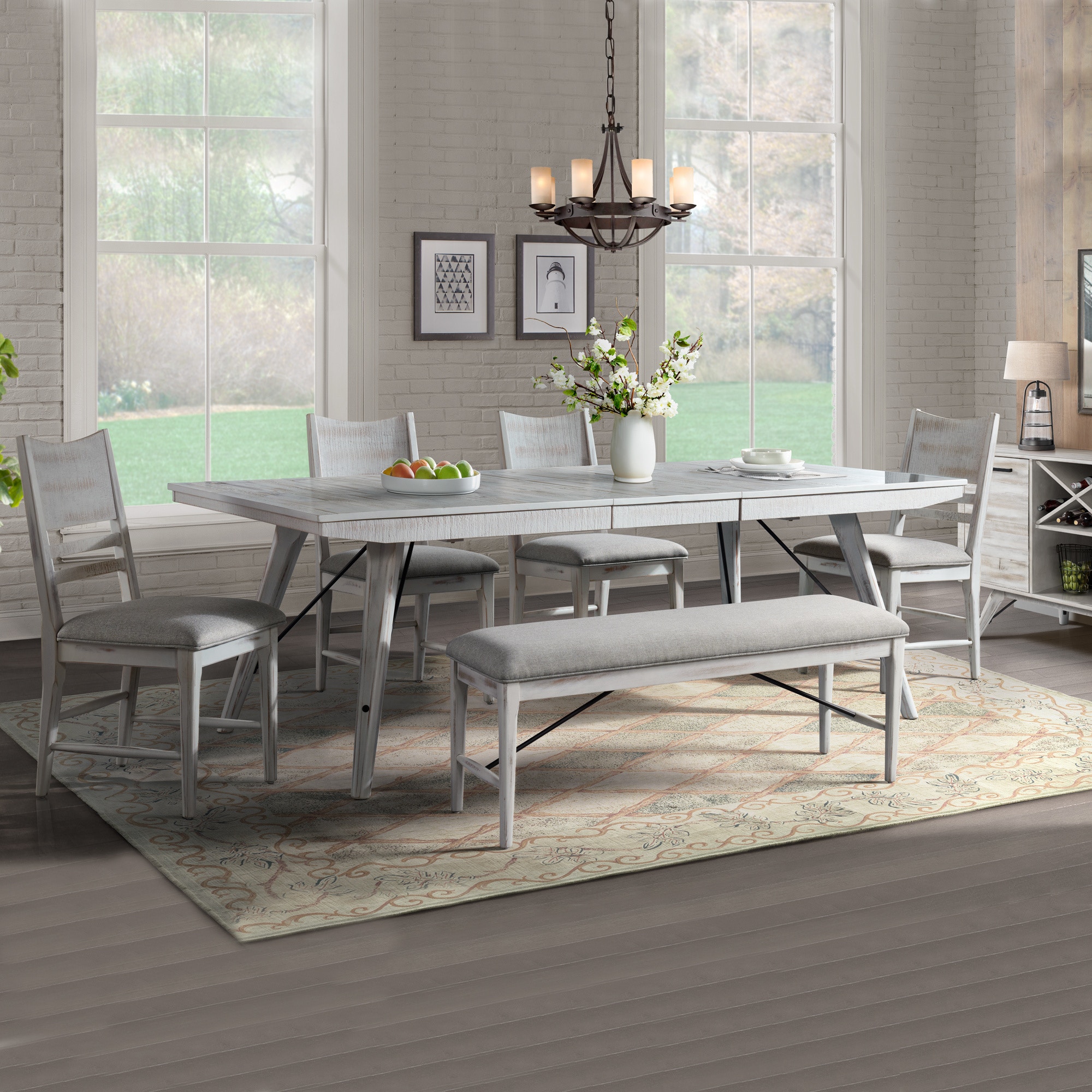 modern rustic dining room table