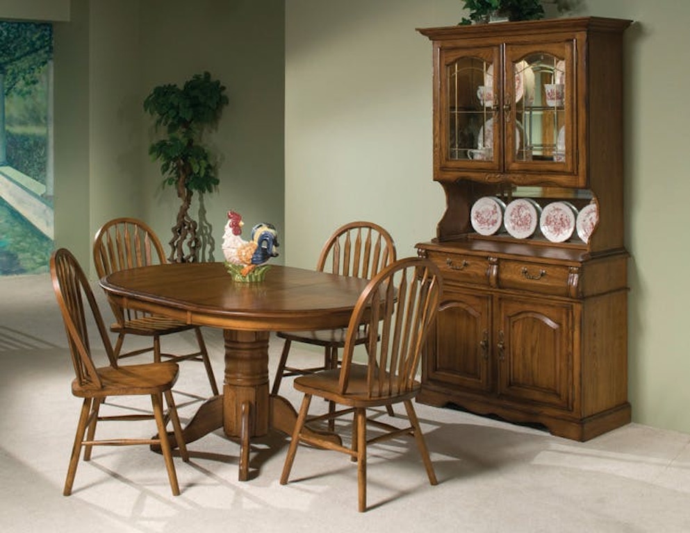 Intercon Dining Room Classic Oak Burnished Small China Cabinet Co
