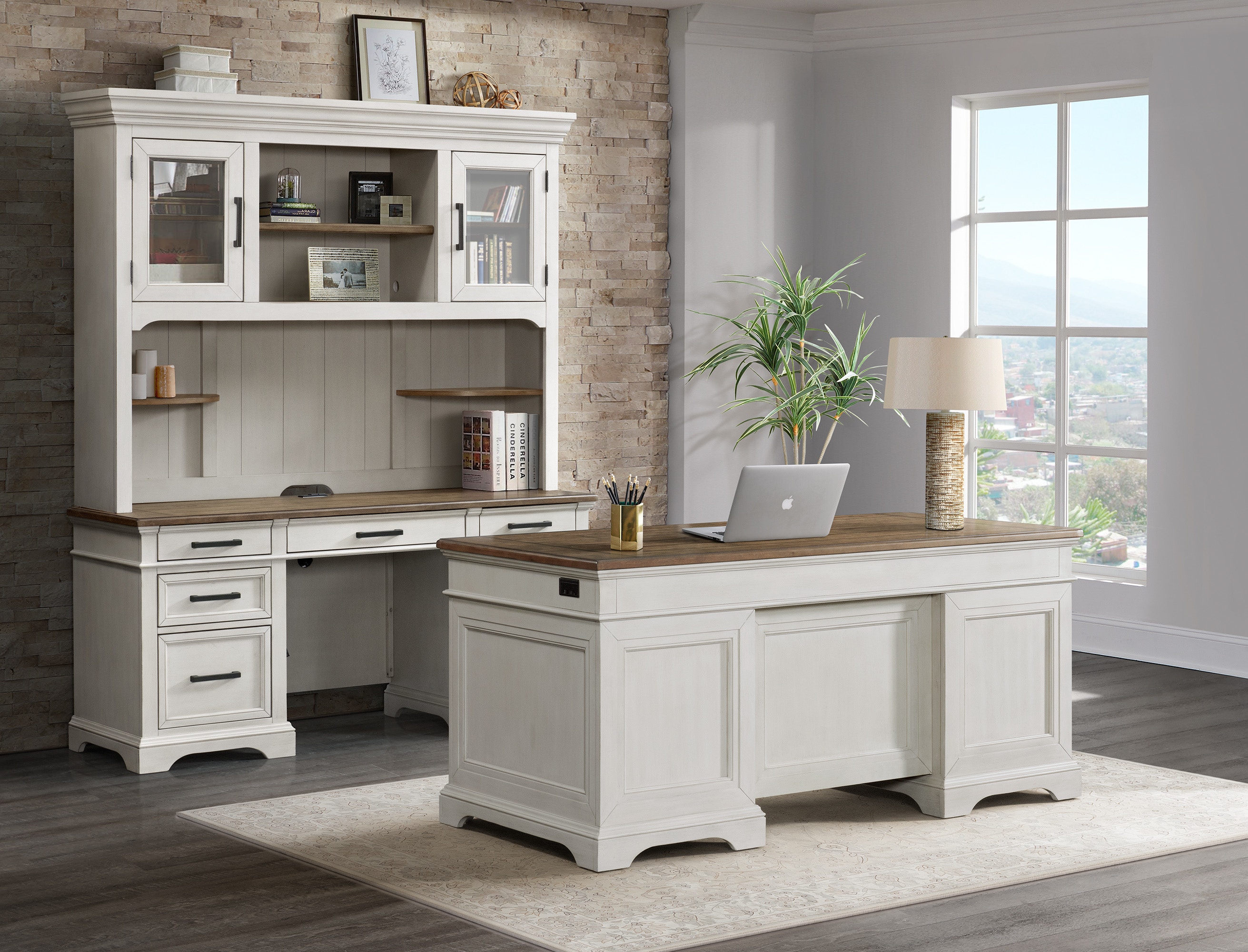 Intercon Home Office Drake Executive Desk DK-HO-6630ED-RFO-C Intercon Home Office Drake Executive Desk DK-HO-6630ED-RFO-C