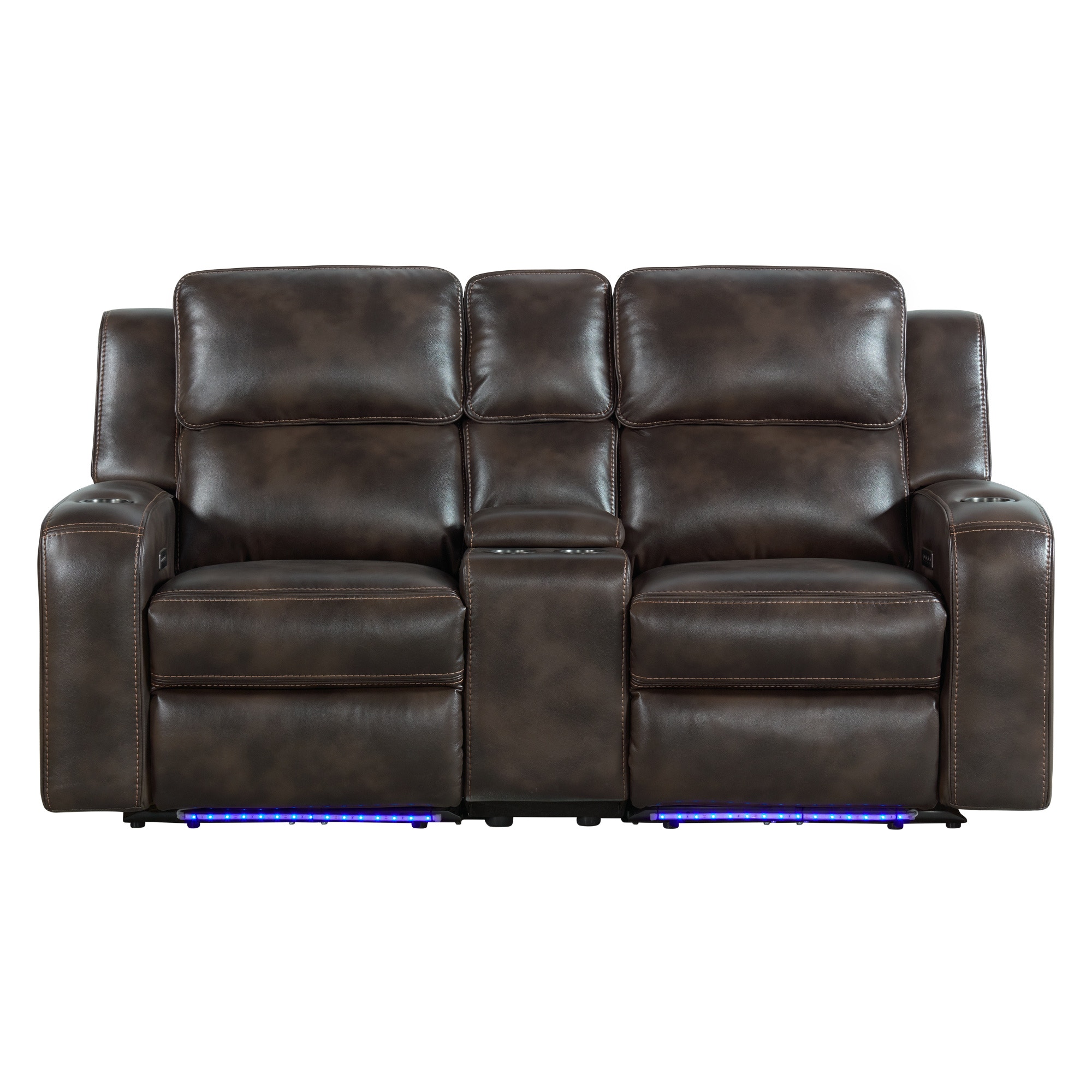 Intercon Living Room Silhouette Dual-Power Sofa SE-SF-387DPR