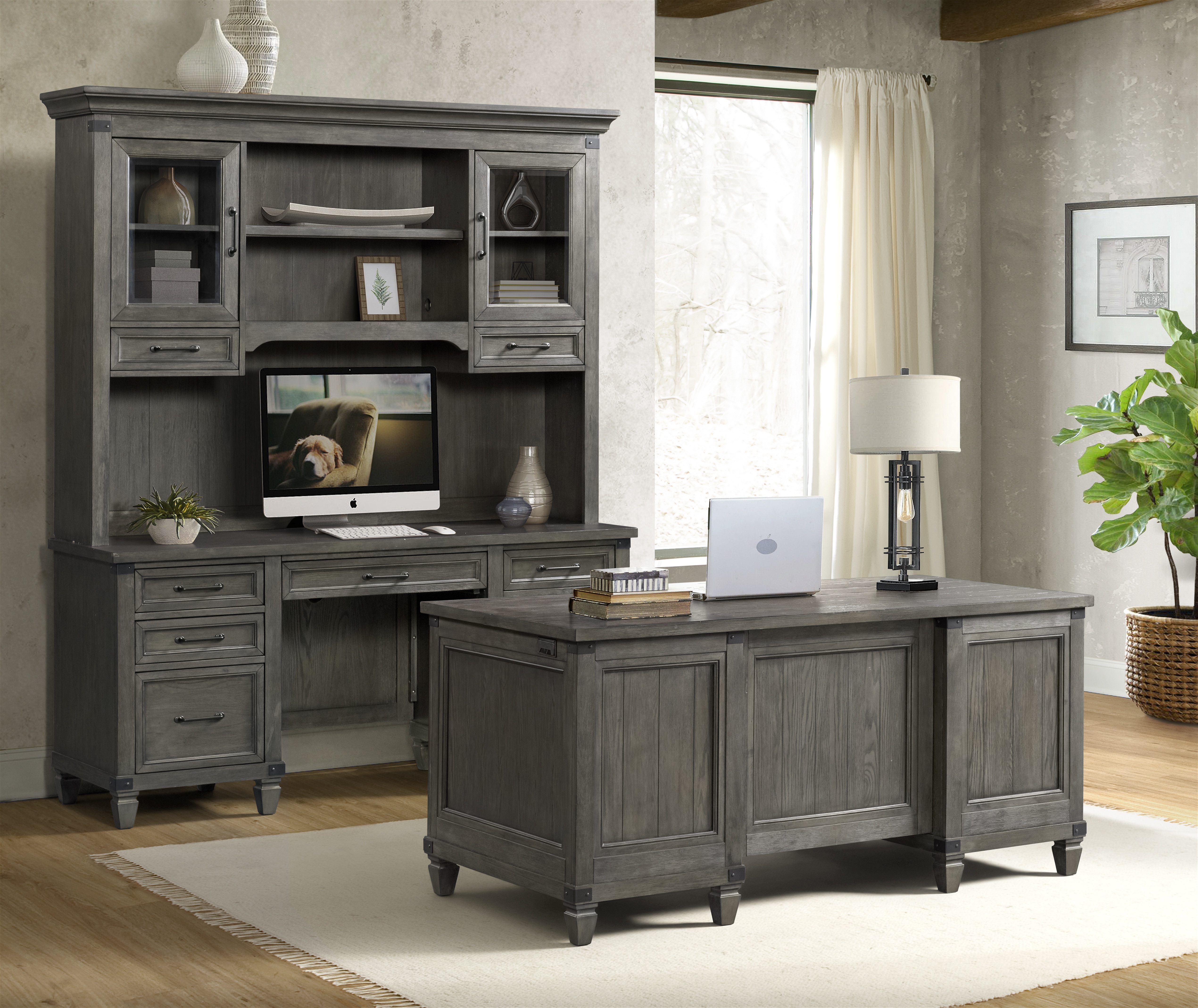 Intercon Home Office Foundry Executive Desk FRHO6631EDPEWC B.F