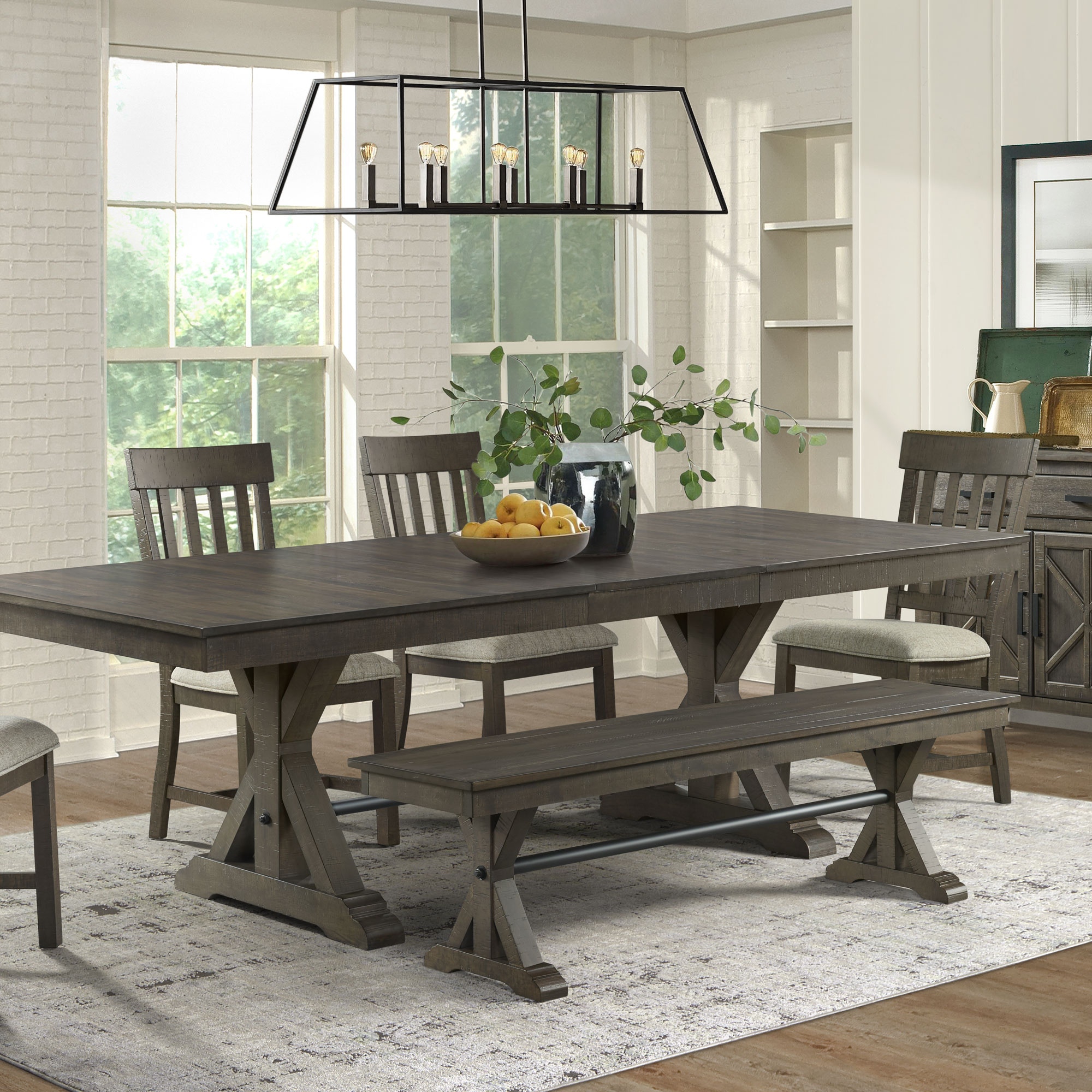 Intercon Casual Dining Sullivan Trestle Dining Table SU-TA