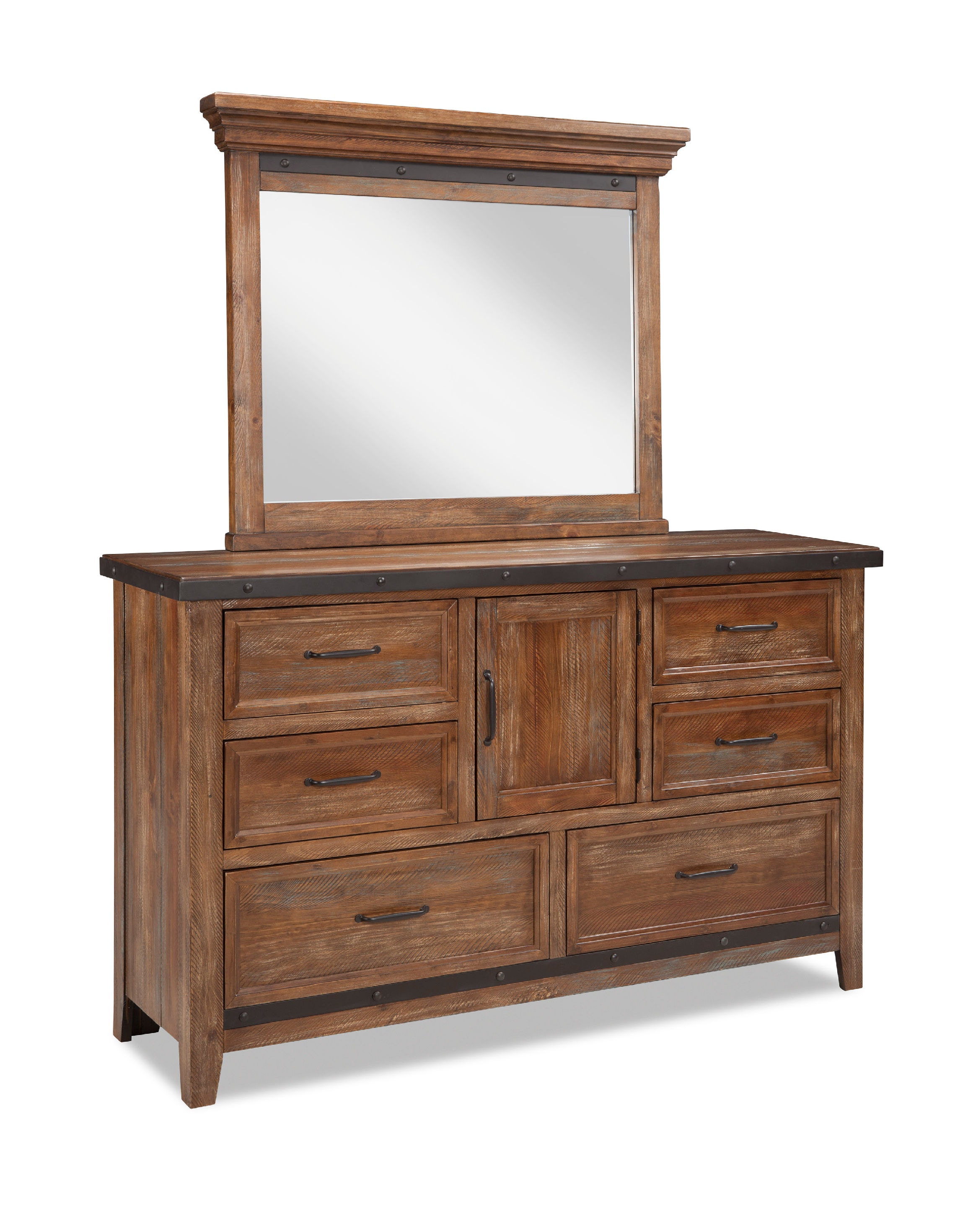 Intercon Taos Six Drawer Dresser W Door 795868 Talsma Furniture