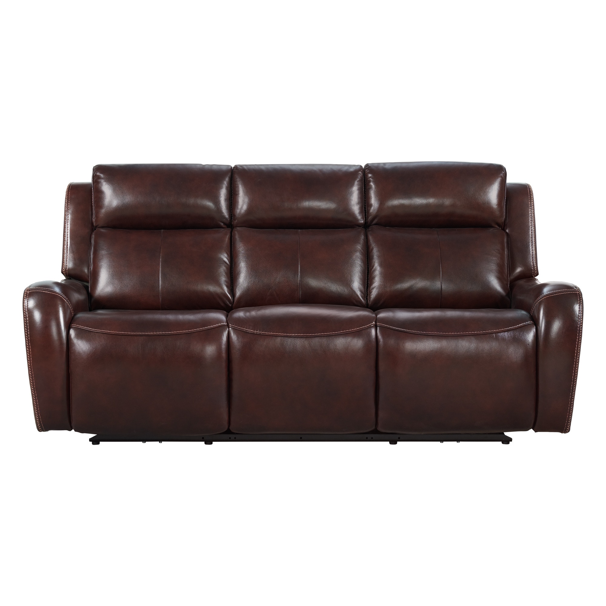 Intercon Living Room Wainwright Dual-Power Sofa WW-SF-387DPR-RBN-C