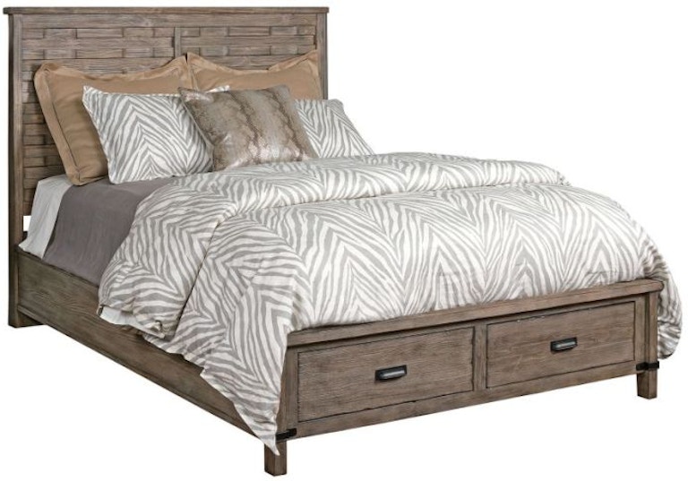 Kincaid Furniture Foundry Panel Queen Bed - Complete With Storage Footboard 59-138P