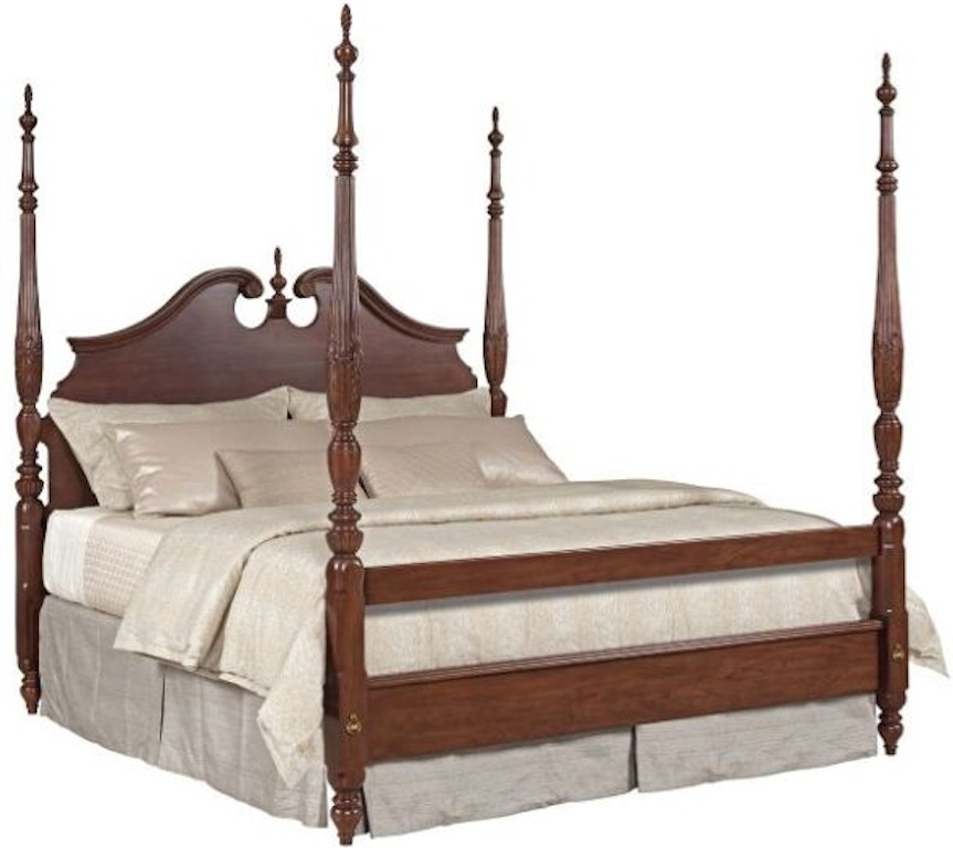 Kincaid Furniture Bedroom Rice Carved Queen Bed Complete