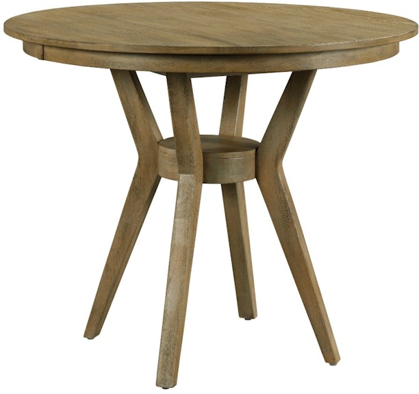 Kincaid Furniture The Nook - Brushed Oak 54'' Round Counter Height Dining Table Complete 663-54XCP