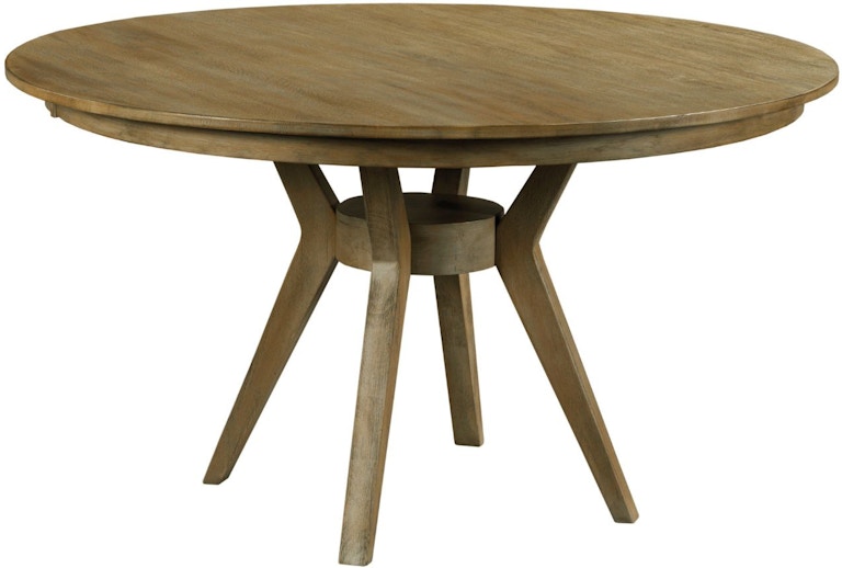 Kincaid Furniture The Nook - Brushed Oak 54'' Round Dining Table Complete 663-54XP