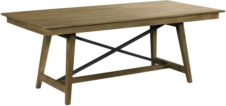 Kincaid Furniture The Nook - Brushed Oak 80'' Trestle Table 663-764