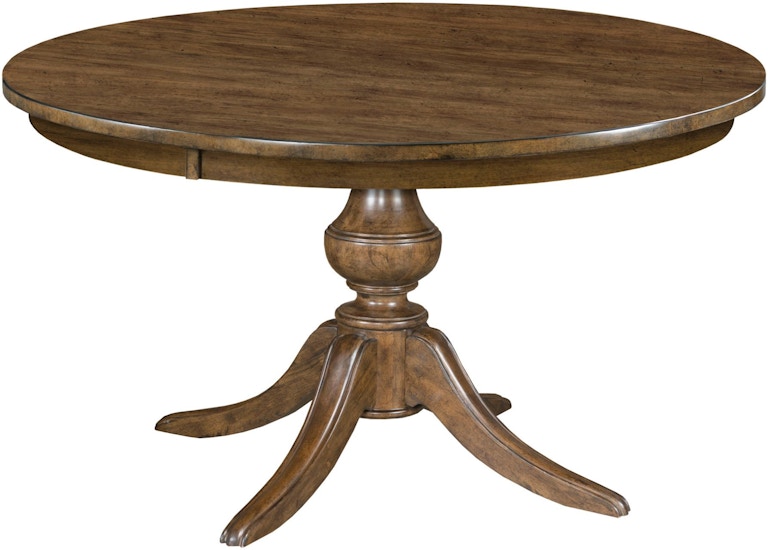 Kincaid Furniture The Nook - Hewned Maple 54'' Round Dining Table With Wood Base 664-54WP