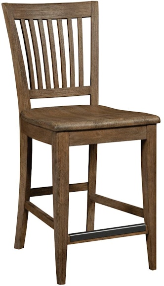 Kincaid Furniture The Nook - Hewned Maple Counter Height Slat Back Chair 664-693