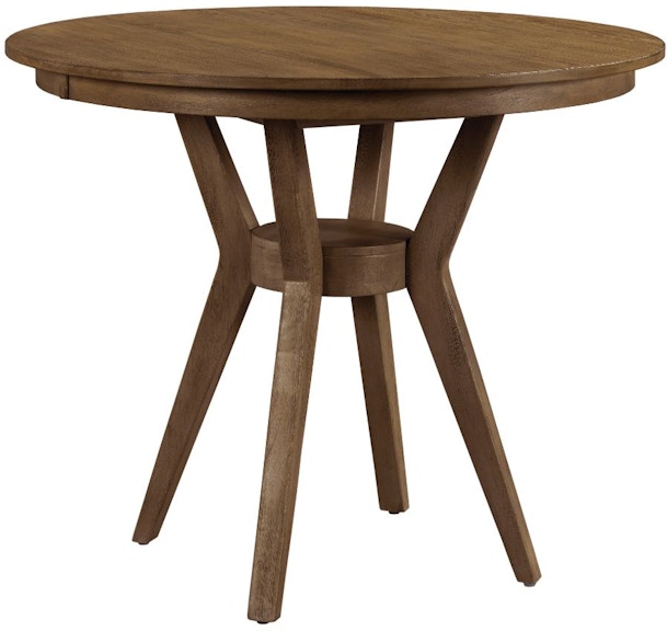 Kincaid Furniture The Nook - Hewned Maple 44'' Round Counter Height Dining Table Complete 664-44XCP