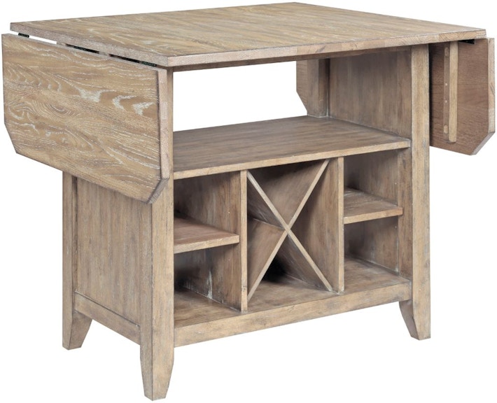 Kincaid Furniture The Nook - Heathered Oak Kitchen Island Complete 665-746P