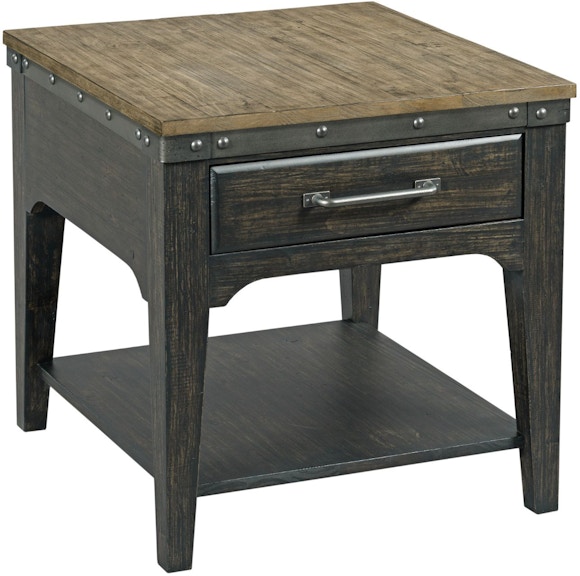 Kincaid Furniture Plank Road Artisans Rectangular Drawer End Table 706-915C