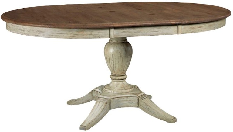 Kincaid Furniture Weatherford - Cornsilk Milford Round Dining Table - Complete 75-052P