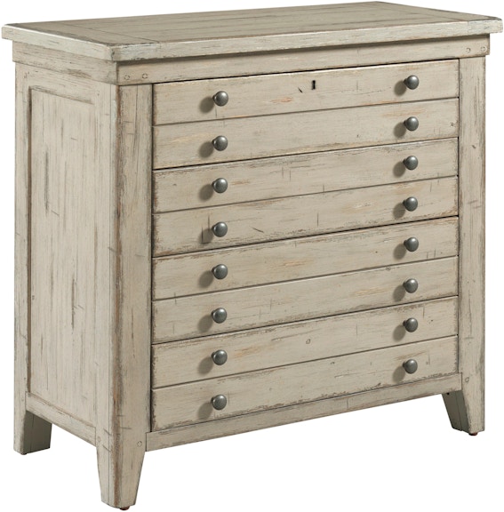 Kincaid Furniture Acquisitions Brimley Map Drawer Bachelor's Chest - Cameo Finish 111-401