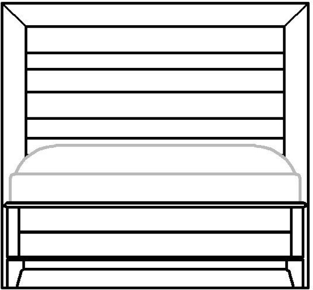 Kincaid Furniture Cascade Kline Queen Panel Bed Headboard 5/0 863-304