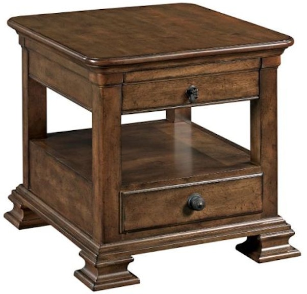 Kincaid Furniture Portolone Portolone Rectangular End Table With Drawer 95-022