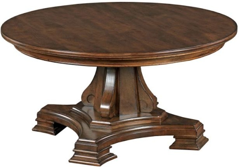 Kincaid Furniture Portolone Portolone Round Pedestal Cocktail Table Complete 95-027P