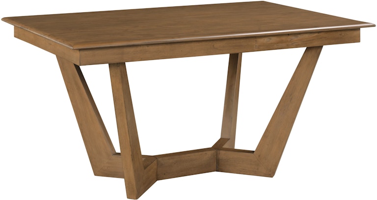 Kincaid Furniture Kafe 60'' Rectangular Trestle Table Pkg, Latte 317-746LP