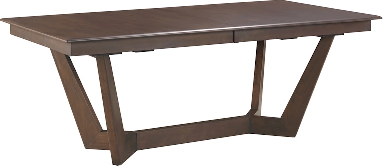 Kincaid Furniture Kafe 80'' Rectangular Trestle Table Pkg, Mocha 317-747MP