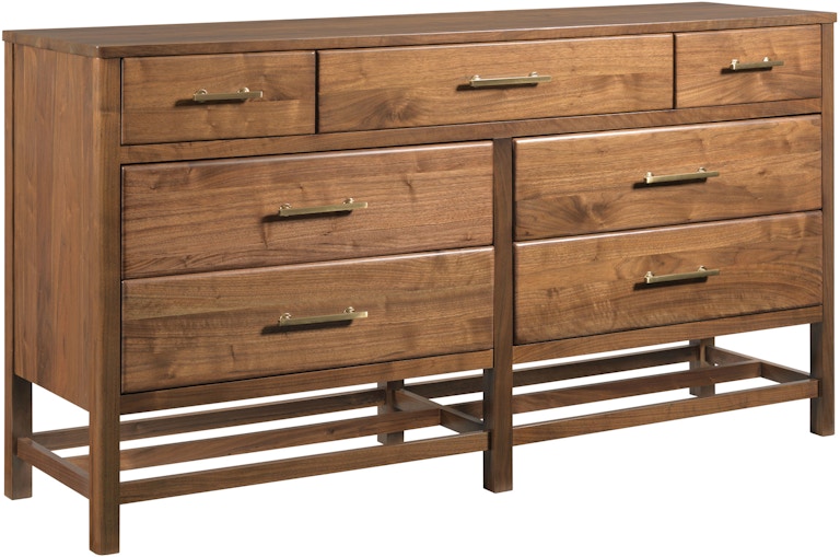 Kincaid Furniture Monogram Walnut Wonderland Seven Drawer Dresser 315-130