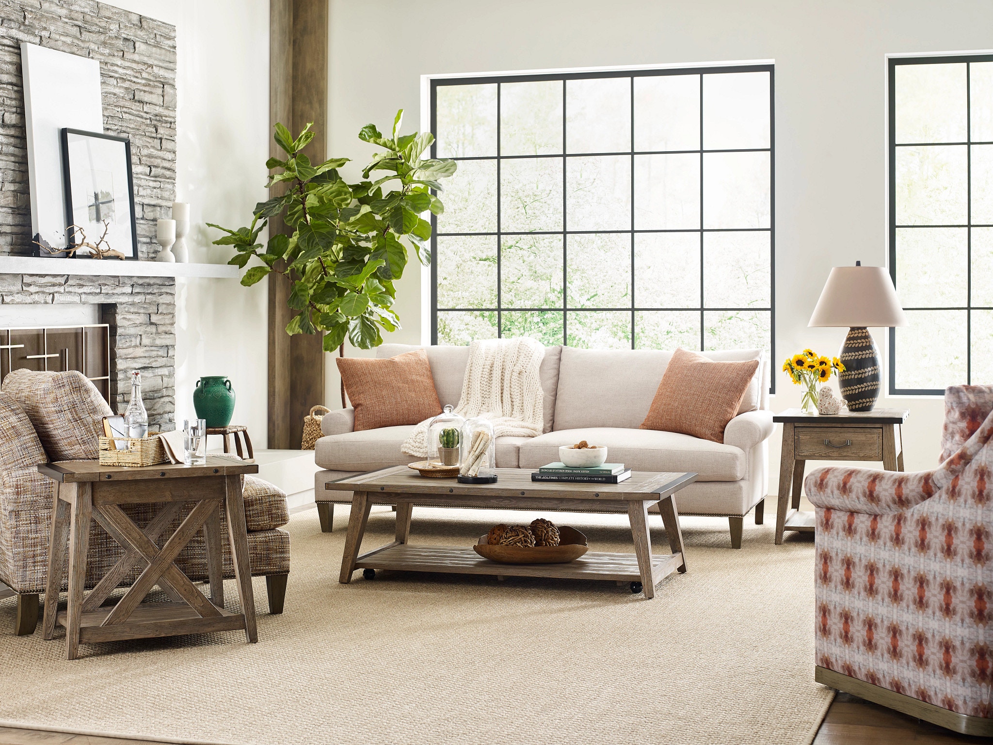 Kincaid Furniture Living Room Brixton Rectangular Coffee Table 025