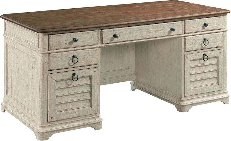 Kincaid Furniture Weatherford - Cornsilk Ellesmere Executive Desk 75-941