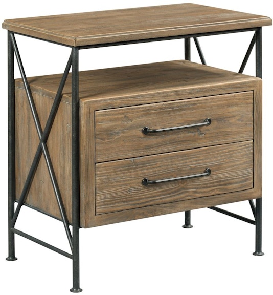 Kincaid Furniture Bedroom Modern Forge Crockett Nightstand Is Available