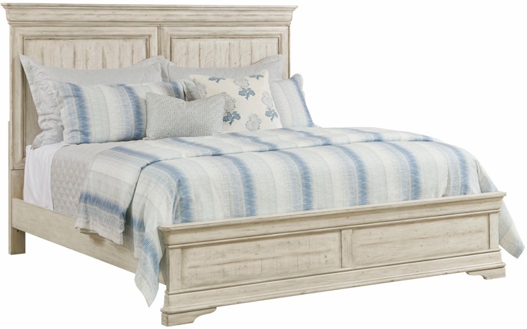 Kincaid Furniture Selwyn Carlisle King Panel Bed Complete 020-306P