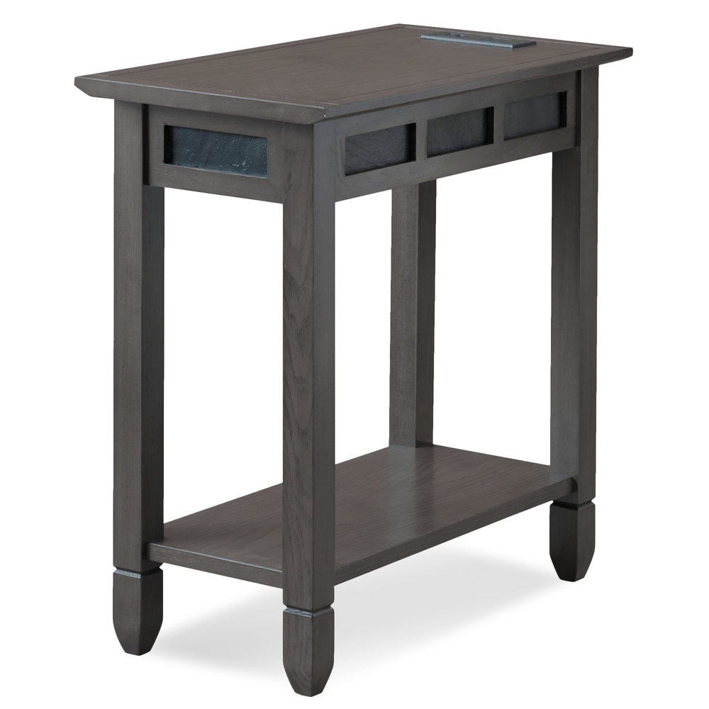 grey and black end tables