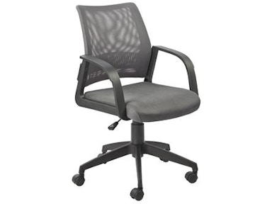 Leick Furniture Gray Mesh Back Office Chair 10066GR