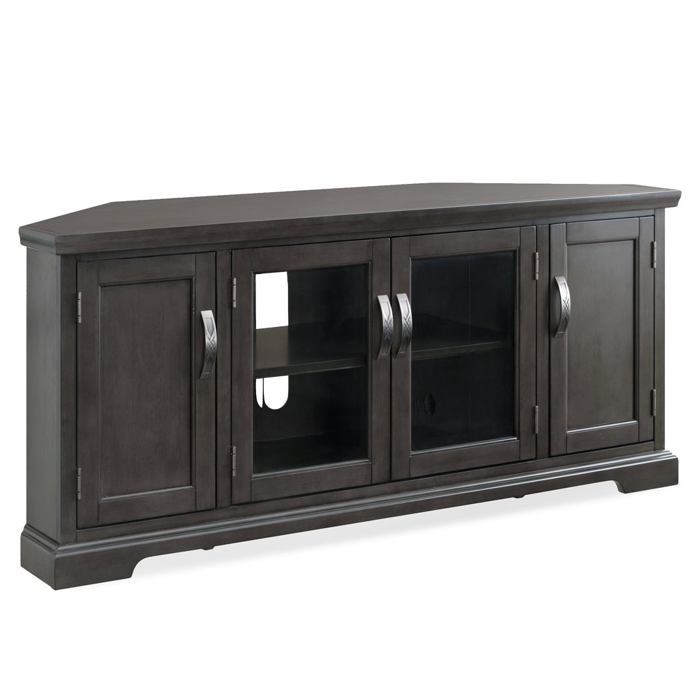 Leick Home Home Entertainment 57 Corner Tv Console With Pewter