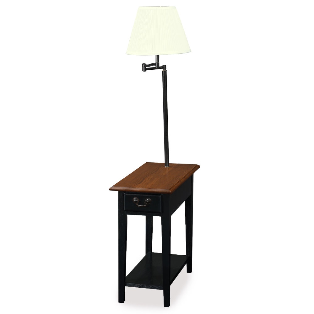 leick furniture chairside lamp end table