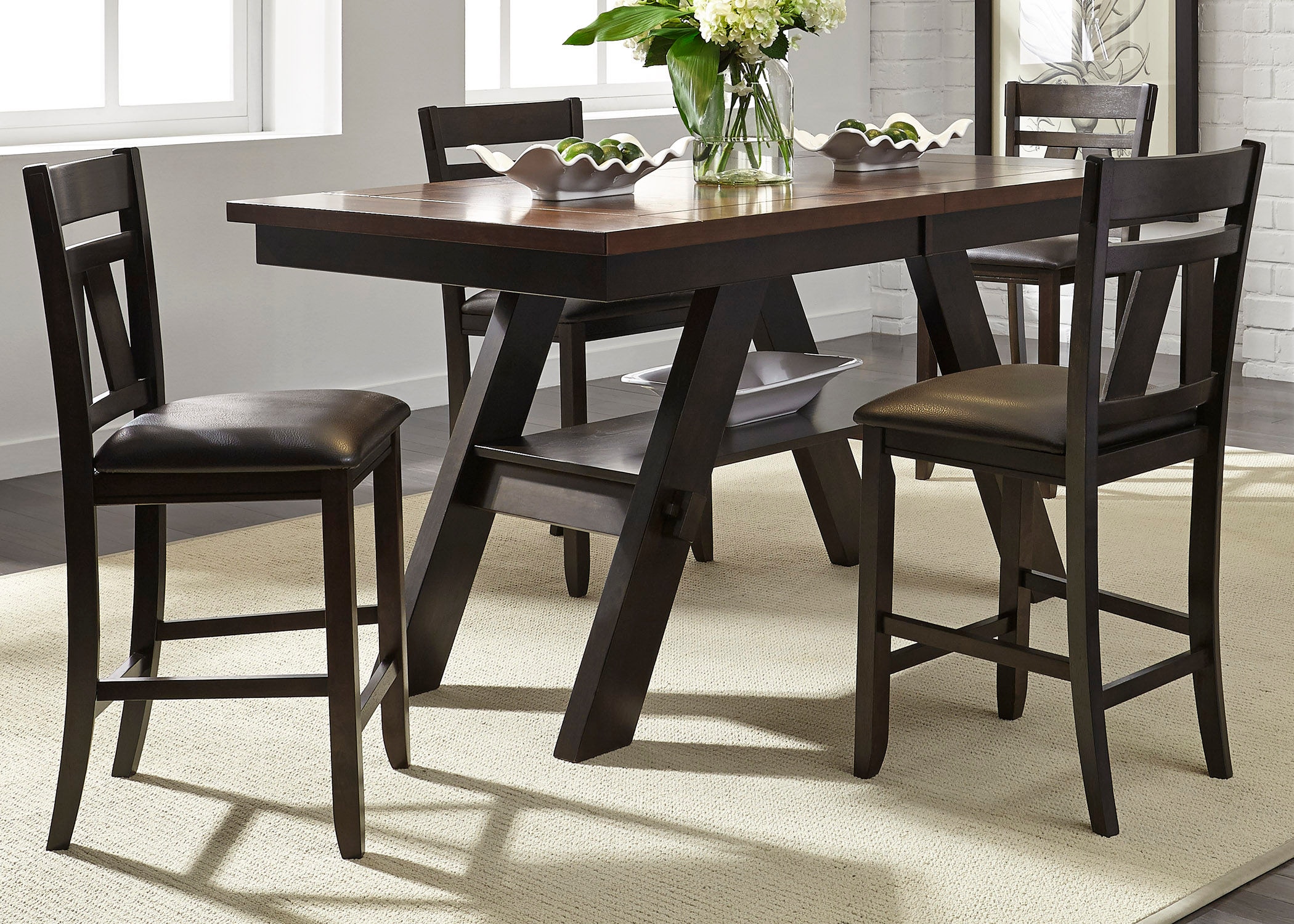 liberty furniture 5 piece gathering table set