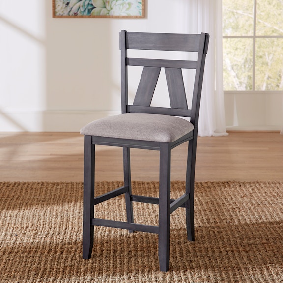 Liberty Furniture Splat Back Counter Chair (RTA) (Qty of 2) 116GY-B250124 116GY-B250124