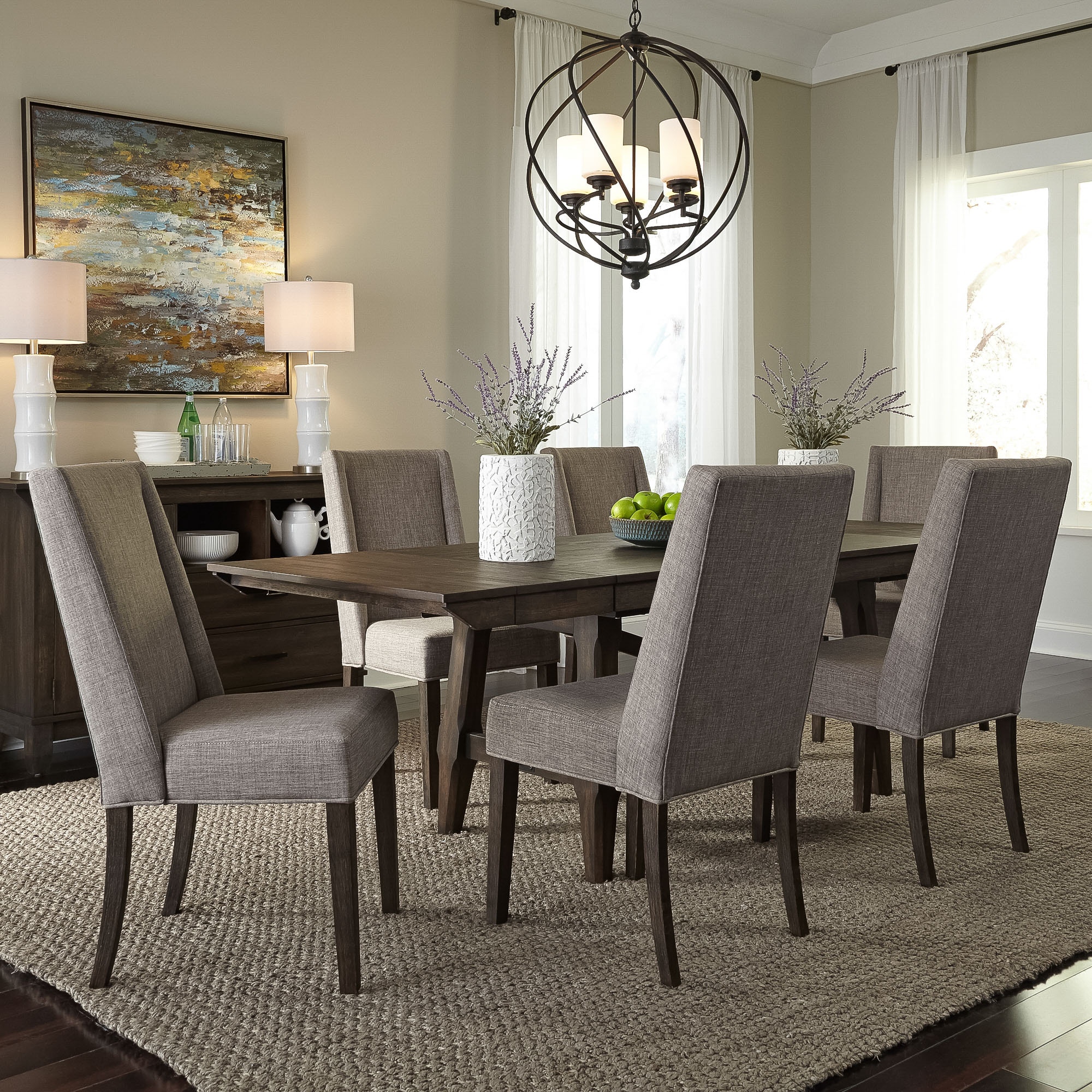 Liberty Furniture Casual Dining Opt 7 Piece Trestle Table Set - Frazier ...