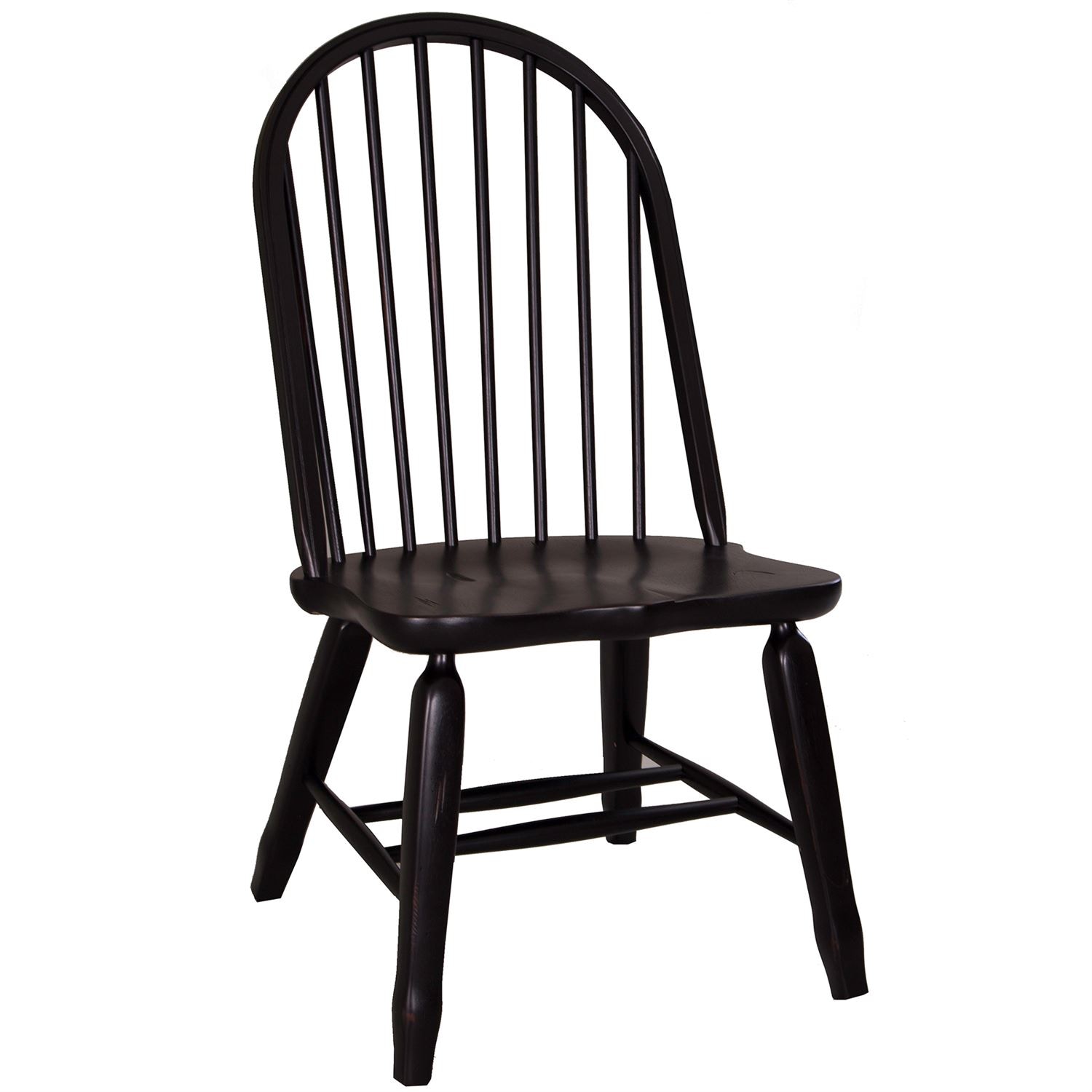 Liberty Furniture Dining Room Bow Back Side Chair Black (Qty of 2) 17
