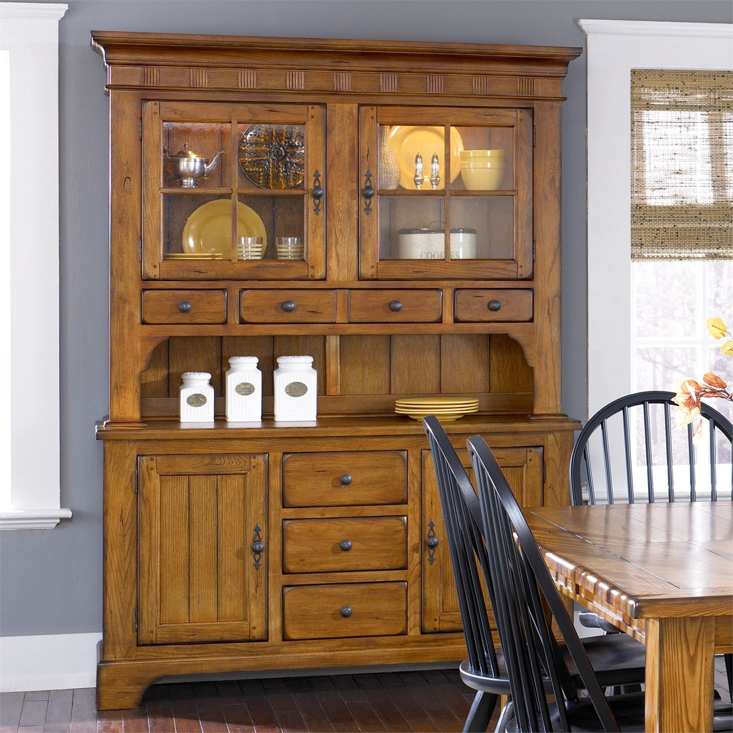 dining room set with hutch and buffet